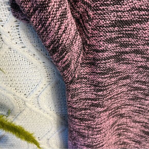 COPPER RIVET | Black & Pink Tweed Long Sleeve Adjustable Waist & Cuff Sweatshirt - Picture 8 of 16